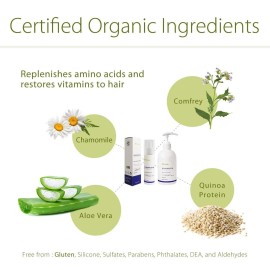 QUINOAPLEX R3 Rapid Hair Renewal Formula 4 fl. oz. (125 mL) Smart Protein Hair Treatment for Damaged Hair with Quinoa Protein, Aloe Vera, and Organic Ingredients