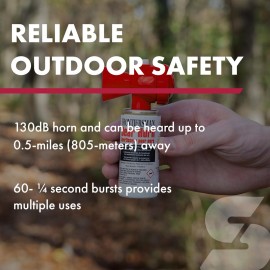 SABRE Frontiersman Bear Horn, Extremely Loud 130dB Sound Heard Up to  Mile (805 m) Away, 60 1/4-Second Bursts, Warn Bears & Give Them a Chance to Leave, On/Off Feature, Compact Size for Easy Carry