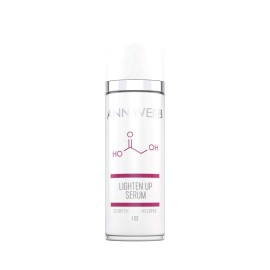 ANN WEBB Lighten Up Serum - All Natural way to combat Hyperpigmentation. Anti-Aging Serum w/Glycolic Acid, Anti-oxidants, Vitamin C & E improves skin elasticity, exfoliate & brighten spots 1oz