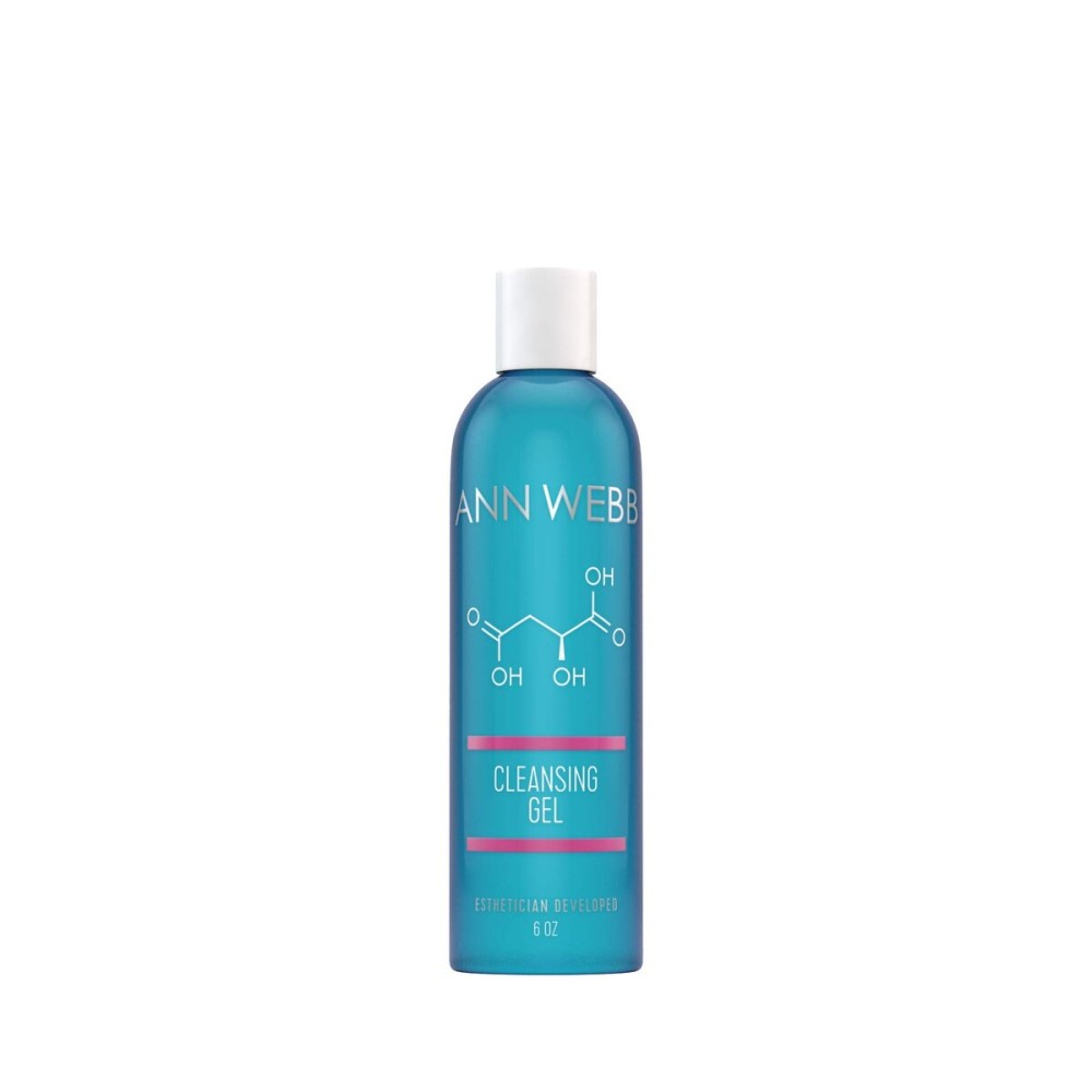 Ann Webb Foaming Cleansing Gel - Non-greasy Exfoliating Cleanser leaves skin Silky. For any skin type. Helps Oily/Blemished skin. 6oz