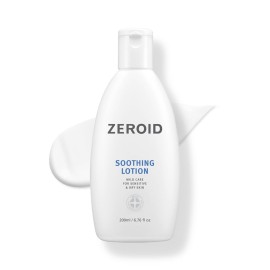 ZEROID | Soothing Lotion | Moisturizer for Sensitive Skin | Skin Barrier Repair | Face & Body Lotion for Soothing & Calming | Lotion for Extremely Dry Skin | Korean Skin Care | 6.76 fl oz (200ml)