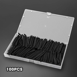 Wig Combs and Clips - 100 Pcs 7-Teeth Black Wig Accessories for Securing and Making Wigs
