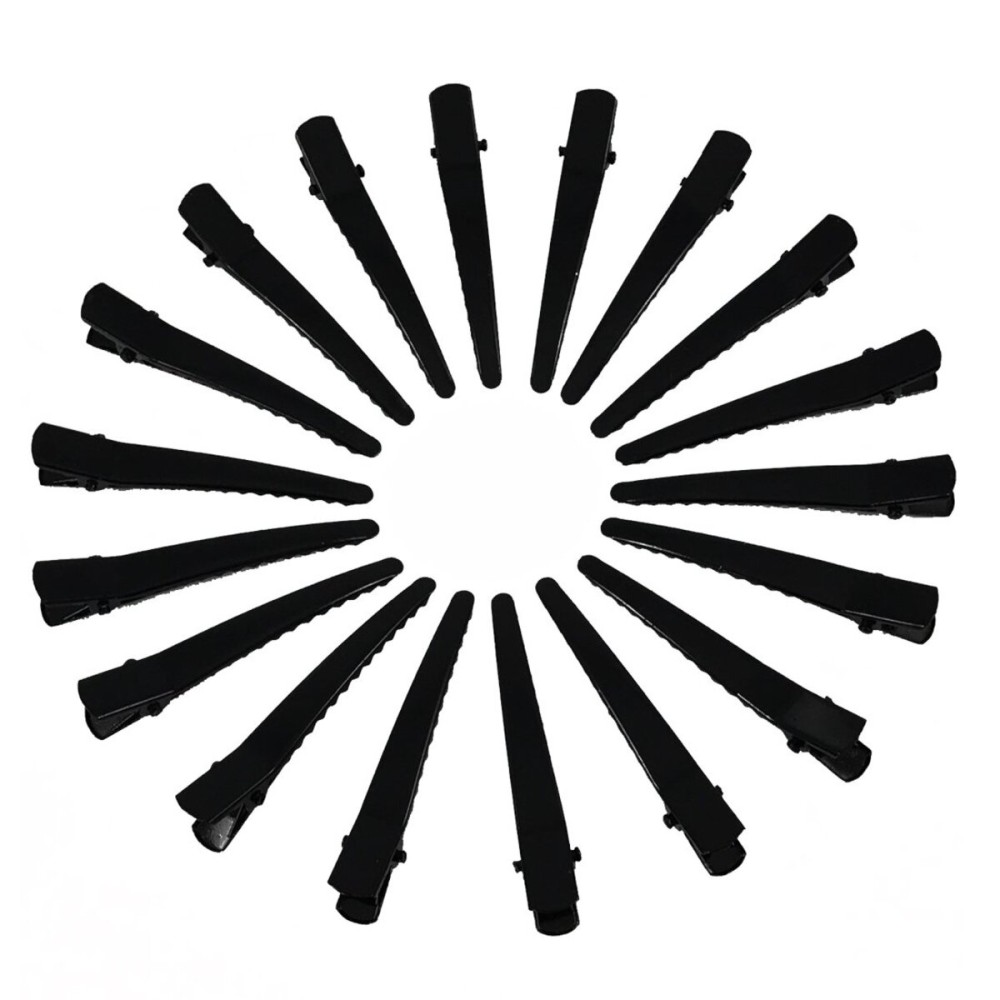 YAKA 50 Pack 6cm/2.36 Black Metal Alligator Hair Clips For Girls Women, Professional Non-slip Hair Bows Pins,DIY Hair Accessories Hair Barrettes