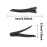 YAKA 50 Pack 6cm/2.36 Black Metal Alligator Hair Clips For Girls Women, Professional Non-slip Hair Bows Pins,DIY Hair Accessories Hair Barrettes