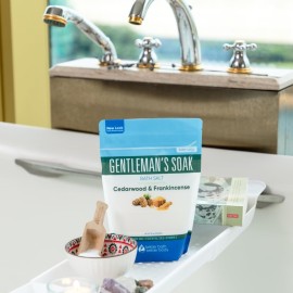 Gentleman\'s Bath Salt 32 Ounces Epsom Salt with Natural Cedarwood, Frankincense, Eucalyptus and Peppermint Essential Oils Plus Vitamin C in BPA Free Pouch with Easy Press-Lock Seal Gentleman\'s Bath Salt 32 Ounces Epsom Salt with Natural Cedarwood, Frankincense, Eucalyptus and Peppermint Essential Oils Plus Vitamin C in BPA Free Pouch with Easy Press-Lock Seal