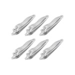 DMtse 6 x Metal Slanted Edge Nail Cutting Clippers Pedicure Manicure Tool Slanted Tip Metal Nail Clipper Cutter Pedicure Manicure Tool