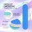 25pcs - PANA Mini Double-Sided Emery Nail File for Manicure, Pedicure, Natural, and Acrylic Nails - Blue/Light Blue (Grit 180/240)