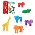 SmartMax My First Safari Animals STEM Magnetic Discovery Building Set with Soft Animals for Ages 1-5