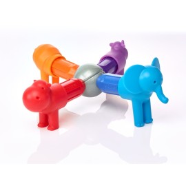 SmartMax My First Safari Animals STEM Magnetic Discovery Building Set with Soft Animals for Ages 1-5