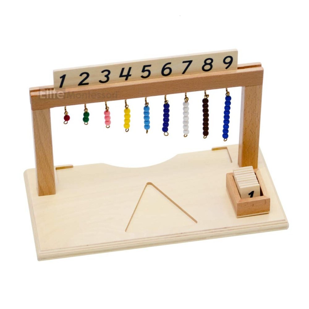 Elite Montessori Hanger for Color Bead Stairs with Beads Preschool Learning Material