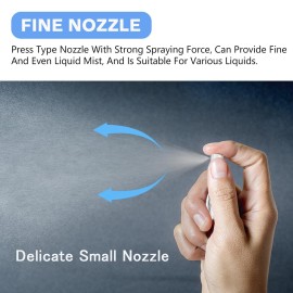 Csdtylh Mini Spray Bottle, Clear Plastic Empty Sample Containers, Fine Mist Perfume Travel Refillable Spray Bottle Perfume Atomizer Small Portable Bottle for Cleaning, Travel, Essential Oils (60, 2ml)