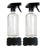DII Chalkboard Label Refillable Glass Spray Bottle Set, 16 oz, Clear S/2