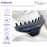 Parcelona French Skinny Boss Glossy Black Medium Covered Spring Jaw Hair Claw Clip Clutcher Clamp for Fine and Long Hair Types