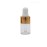 Wresty 2ml(5/8 Dram) Small Mini 15 Pcs Clear Glass Dropper Bottles Essential Oil Vials Travel Refillable DIY Cosmetic Sample Container Liquid Perfume Eye Droppers Bottle (gold cap)