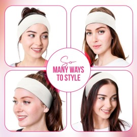 Styla Hair Headbands for Women Stretch Fashion Head Bands 10 Pack Non-Slip Head Wraps Great for Spa, Sports, Yoga, Pilates, Running, Gym Headband, Workouts (Variety)