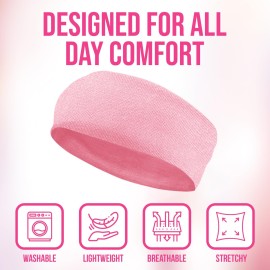 Styla Hair Headbands for Women Stretch Fashion Head Bands 10 Pack Non-Slip Head Wraps Great for Spa, Sports, Yoga, Pilates, Running, Gym Headband, Workouts (Variety)