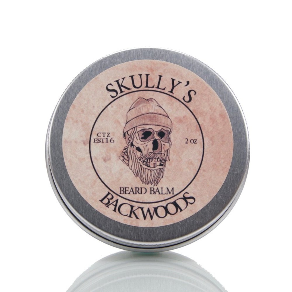 Skully\'s Ctz Beard Oil Backwoods Beard Balm 2 fl. oz (Eucalyptus, Cedarwood, Fir Needle, Dark Patchouli) All Natural Beard Oil for Men, Promotes Growth, Softens, Moisturizes