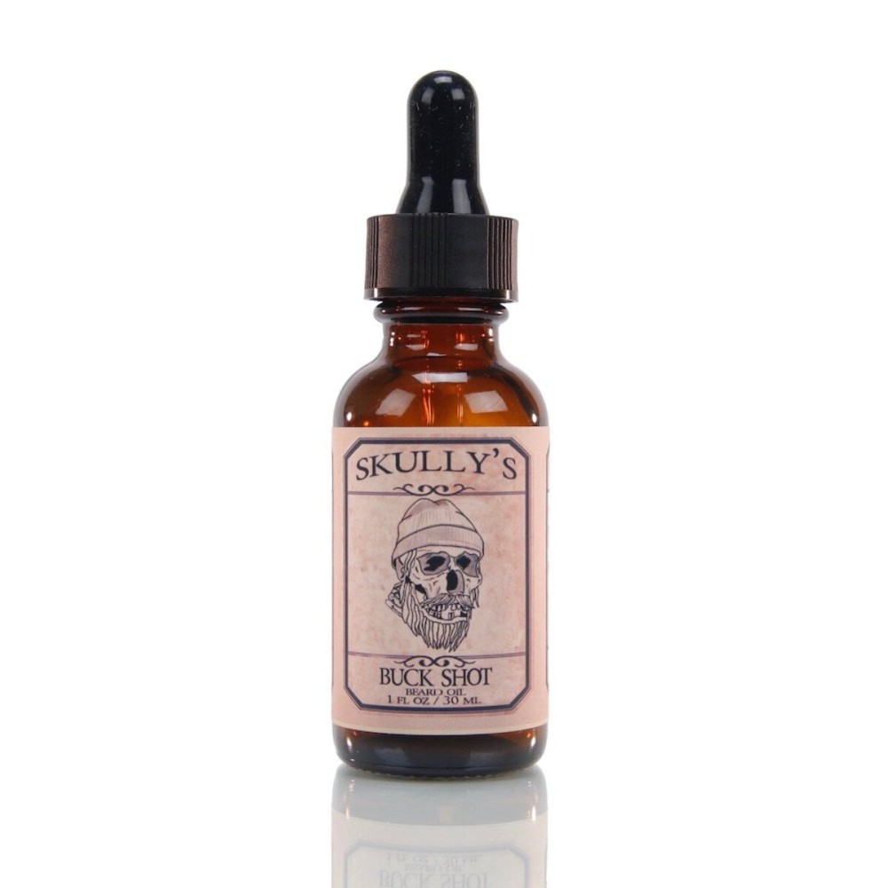 Skullys Beard Oil: Beard Oil - Buck Shot - Beard and Skin Care with Argan & Jojoba Oil - 1 fl. oz. - Beard Itch and Dry Skin Relief - Handcrafted with All-Natural Ingredients - Made in the USA | Sweet