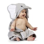 Bearington Baby Lil\' Spout Elephant Hooded Bath Towel, 24 x 24