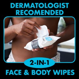 DUDE Wipes - Face and Body Wipes - 3 Pack, 90 Wipes - Unscented Wipes with Sea Salt & Aloe - 2-in-1 Body & Face Wipes - Alcohol Free and Hypoallergenic Cleansing Wipes DUDE Wipes - Face and Body Wipes - 3 Pack, 90 Wipes - Unscented Wipes with Sea Salt & Aloe - 2-in-1 Body & Face Wipes - Alcohol Free and Hypoallergenic Cleansing Wipes