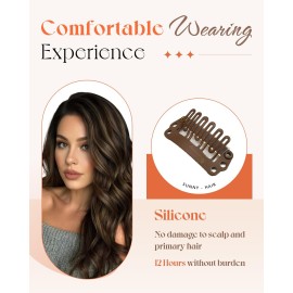 Sunny Hair Clip in Hair Extensions Straight Human Hair Clip in Extensions Remy Clip in Hair Extensions Real Human Hair Extensions Clip ins Dark Brown Ombre Medium Brown Balayage 14inch Sunny Hair Clip in Hair Extensions Straight Human Hair Clip in Extensions Remy Clip in Hair Extensions Real Human Hair Extensions Clip ins Dark Brown Ombre Medium Brown Balayage 14inch