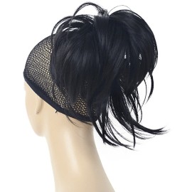 Lydell Adjustable Messy Style Ponytail Hair Extension Synthetic Hairpiece with Jaw Claw (Natural Black) Lydell Adjustable Messy Style Ponytail Hair Extension Synthetic Hairpiece with Jaw Claw (Natural Black)