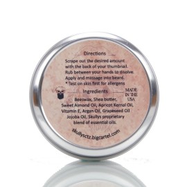 Beard Balm with Cinnamon Scent and Argan & Jojoba Oils | Flamethrower Beard Balm 2 oz. | Styles, Strengthens & Softens Beards | Leave in Conditioner Wax for Men by Skully\'s Beard Oil