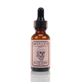 Skully\'s Isla De Muerta Beard Oil 1 oz. (Coconut and Pineapple Scented) Beard oil for Men, Promotes Beard Growth, Softens, Moisturizes