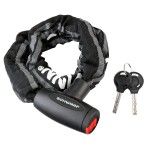 Schwinn Reflective Chain Key Lock for Bike, 3 feet x 8mm Anti Theft Bicycle Lock, Security Level 4