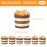 Hagao Fake Cupcake Simulation Sprinkle Artificial Food Cake Mixed Play Food Model Kitchen Decoration 6 pcs