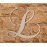 Wooden Letters by Jess and Jessica | Wooden Letters for Wall Decor | Wooden Letters to Decorate Wall | Cursive Wooden Letters | Laser Cut Wood Letters Decor for DIY | 16 Long x 1/4 Thick - Letter L