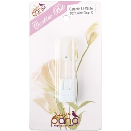 PANA 3/32 Shank Size Professional USA - Cuticle Cleaner White Ceramic Bit Medium Grit - Nail Drill Bit for Dremel Machine PANA 3/32 Shank Size Professional USA - Cuticle Cleaner White Ceramic Bit Medium Grit - Nail Drill Bit for Dremel Machine