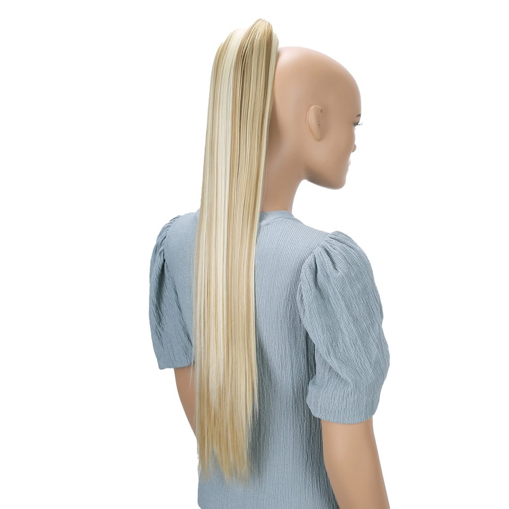 CAISHA 28 Extra Long Straight Ponytail Hairpiece Heat-resistant Synthetic Fibres Blond Mix H166 CAISHA 28 Extra Long Straight Ponytail Hairpiece Heat-resistant Synthetic Fibres Blond Mix H166