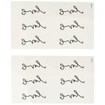 Oottati Small Cute Temporary Tattoo Wrist Handwriting Love (Set of 2)