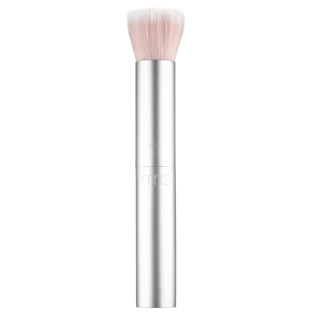 RMS Beauty Skin2Skin Blush Brush - Vegan, Synthetic Fiber Face Makeup Brush for Cream & Powder Bronzer, Loose Powder & Cream & Powder Blush, Cruelty Free Clean Beauty Makeup Tools