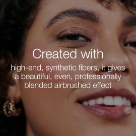 RMS Beauty Skin2Skin Blush Brush - Vegan, Synthetic Fiber Face Makeup Brush for Cream & Powder Bronzer, Loose Powder & Cream & Powder Blush, Cruelty Free Clean Beauty Makeup Tools