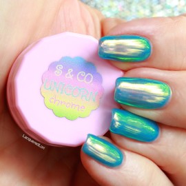 Sparkle & Co. Unicorn Chrome Iridescent, Insane Shine, Chameleon, Mirror Pigment Powder 3g Jar Ships Fast from USA!