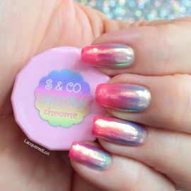 Sparkle & Co. Unicorn Chrome Iridescent, Insane Shine, Chameleon, Mirror Pigment Powder 3g Jar Ships Fast from USA!