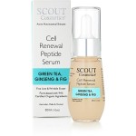 SCOUT Cosmetics Cell Renewal Peptide Face Serum With Green Tea, Ginseng And Fig