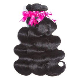 Beauty Princess Body Wave Human Hair 3 Bundles Double Weft 10A Brazilian Hair Bundles 18/20/22 Inch