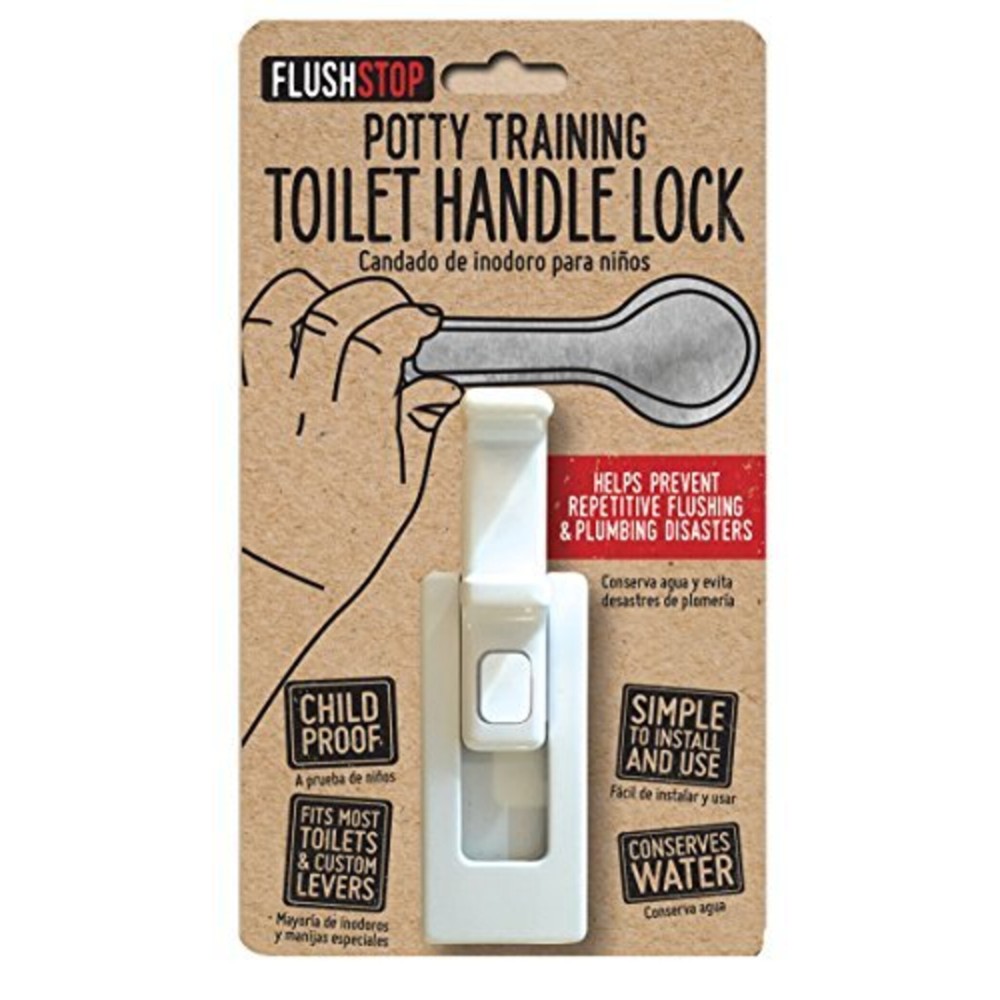 The Original Childproof Toilet Handle Lock (1-Pack) Most Trusted CHILDPROOF Toilet Handle Lock in The World. Stops Flushing. Simple Install