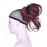Aimole Synthetic Ponytail Claw Clip-on Straight Wig Short Extensions Hair Hairpiece(131-Burgundy Red)