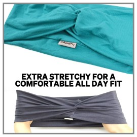 Multiuse Headband Hair Wrap for Women & Men, Casual Headwear & Wide Gym Wrap Headband Tie-Dye BB