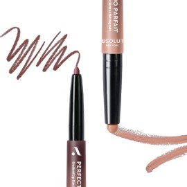 Absolute New York ALD01 Perfect Pair Lip Duo, Fuller and Poutier Lips, Deeper Shade For Lip Contouring, Satin Lipstick and Lip Liner Absolute New York ALD01 Perfect Pair Lip Duo, Fuller and Poutier Lips, Deeper Shade For Lip Contouring, Satin Lipstick and Lip Liner