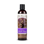 Dr. Woods Raw African Liquid Black Soap - Body Wash for Men and Women, Contains Organic Shea Butter, Gentle Exfoliant, Natural Cleanser for Face, Hands, and Body - 8 Fl Oz