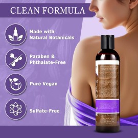 Dr. Woods Raw African Liquid Black Soap - Body Wash for Men and Women, Contains Organic Shea Butter, Gentle Exfoliant, Natural Cleanser for Face, Hands, and Body - 8 Fl Oz