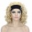 Lydell 12 Super Curly Wigs Pale Blonde Synthetic Headband Wigs (613 Blonde)