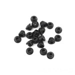 100pcs Black Tattoo Machine Needles Rubber Nipples Tattoo Supplies Accessories