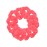 12 Pack Solid Hair Ties Scrunchies (Neon Pink)