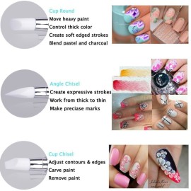 10pcs Nail Art Gel Carving Pen Nail Dotting Tool Silicone Nail Brushe Set Nail Tools Pottery Clay Sculpting Tools,Acrylic Nail Dotting Pen 2 Way Double Ended 10pcs Nail Art Gel Carving Pen Nail Dotting Tool Silicone Nail Brushe Set Nail Tools Pottery Clay Sculpting Tools,Acrylic Nail Dotting Pen 2 Way Double Ended